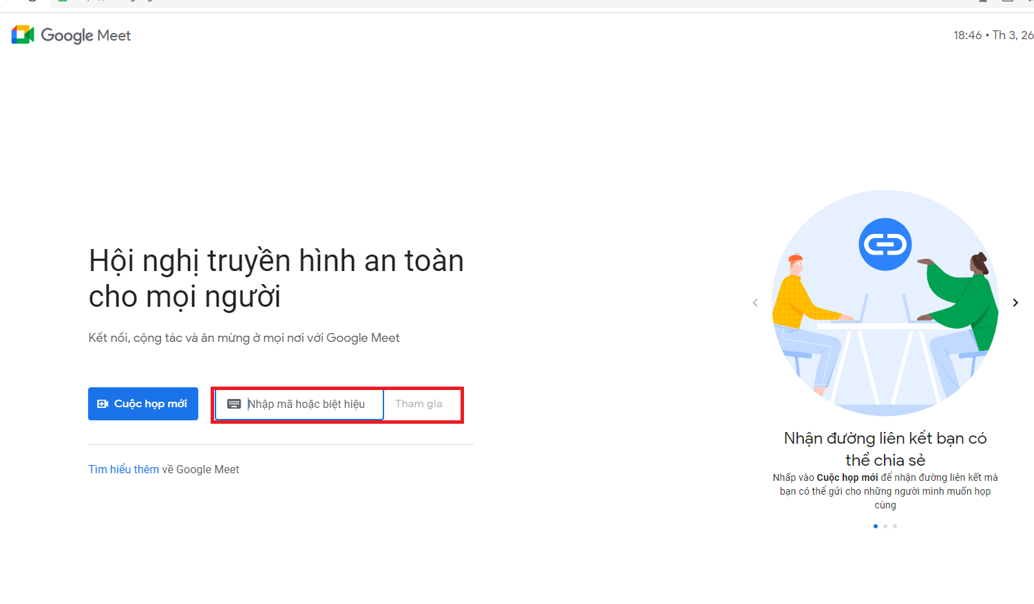 tải Google Meet cho máy tính