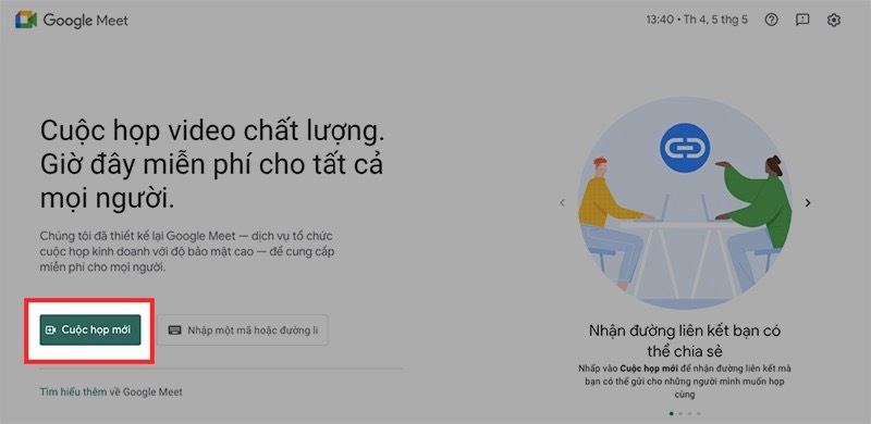 tải Google Meet cho máy tính