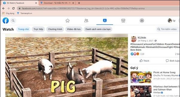 Tải video facebook