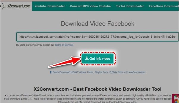 Tải video facebook