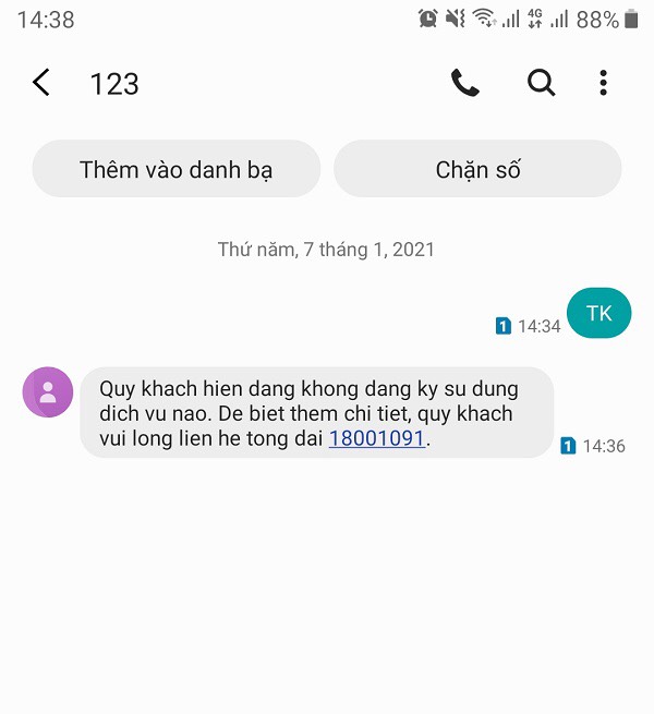 cách kiểm tra dịch vụ Vinaphone