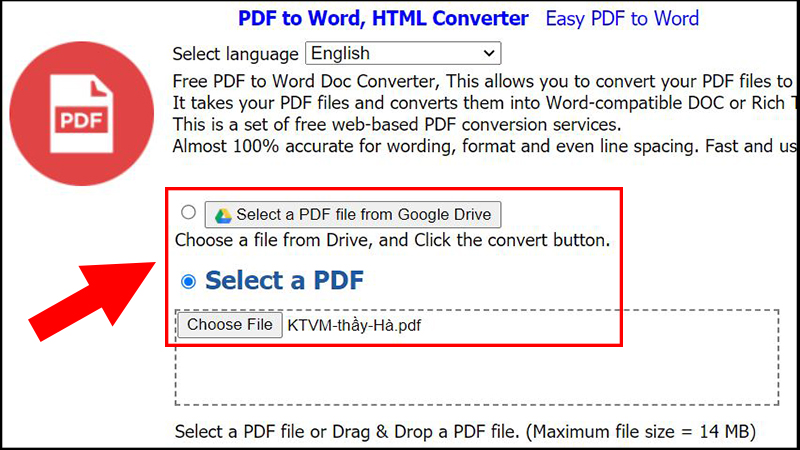 chuyển pdf sang word online không bị lỗi font