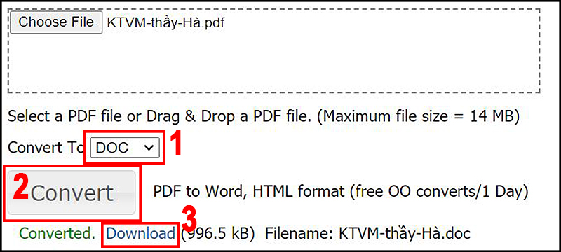 chuyển pdf sang word online không bị lỗi font