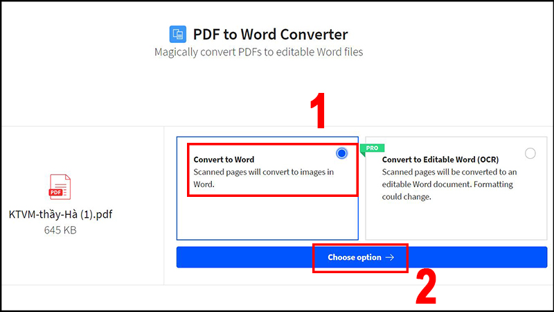 chuyển pdf sang word online không bị lỗi font