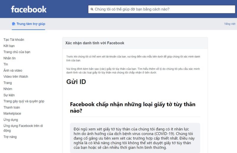 quên mã đăng nhập facebook
