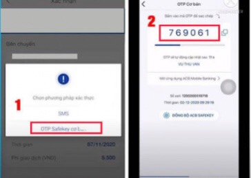 Tạo tài khoản acb online