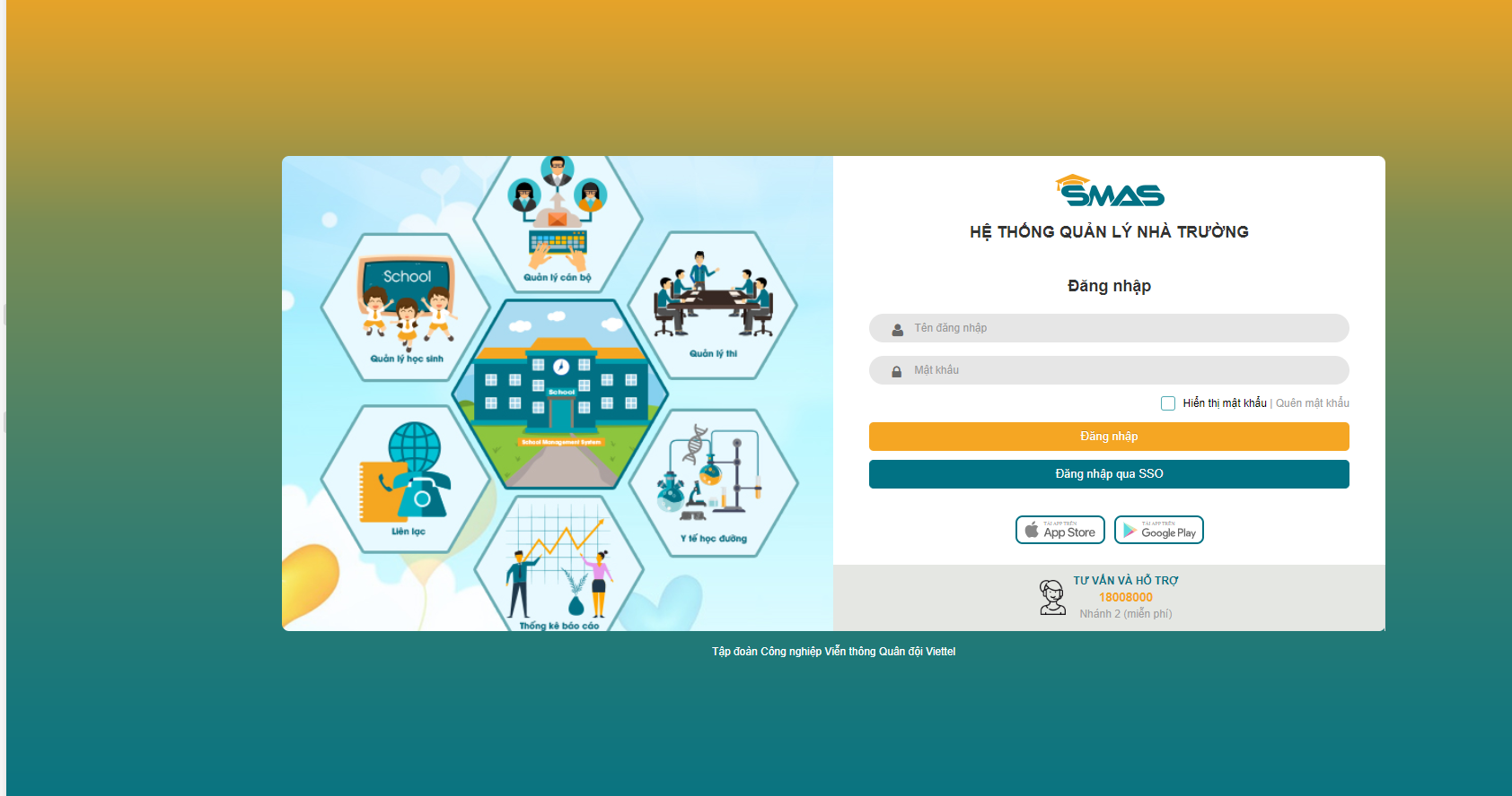 smas hệ thống quản lý nhà trường