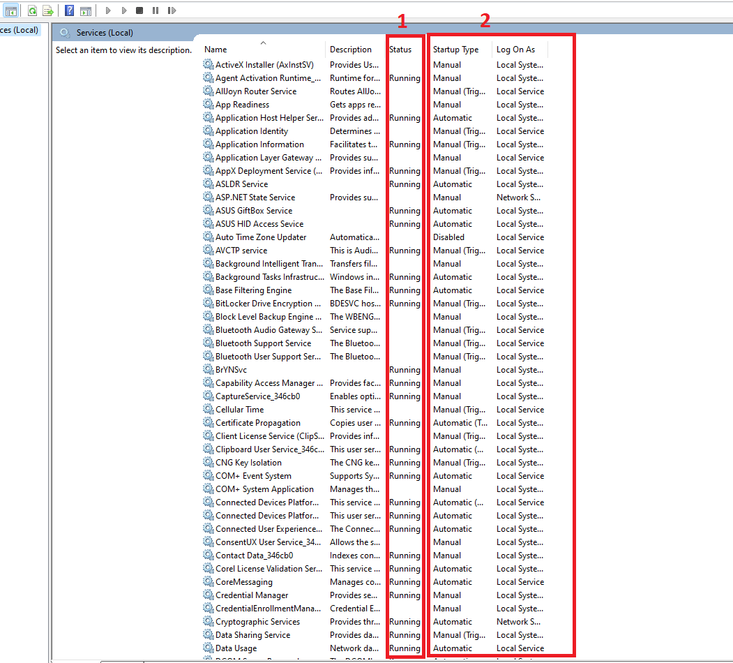 tắt các service không cần thiết trong win 10