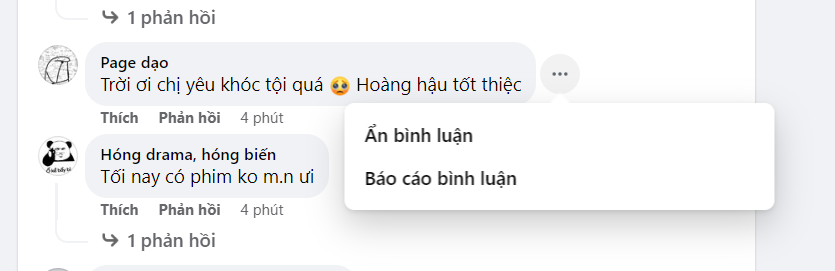 Cách ẩn bình luận trên facebook