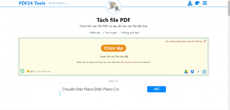 Cách cắt file pdf trên máy tính