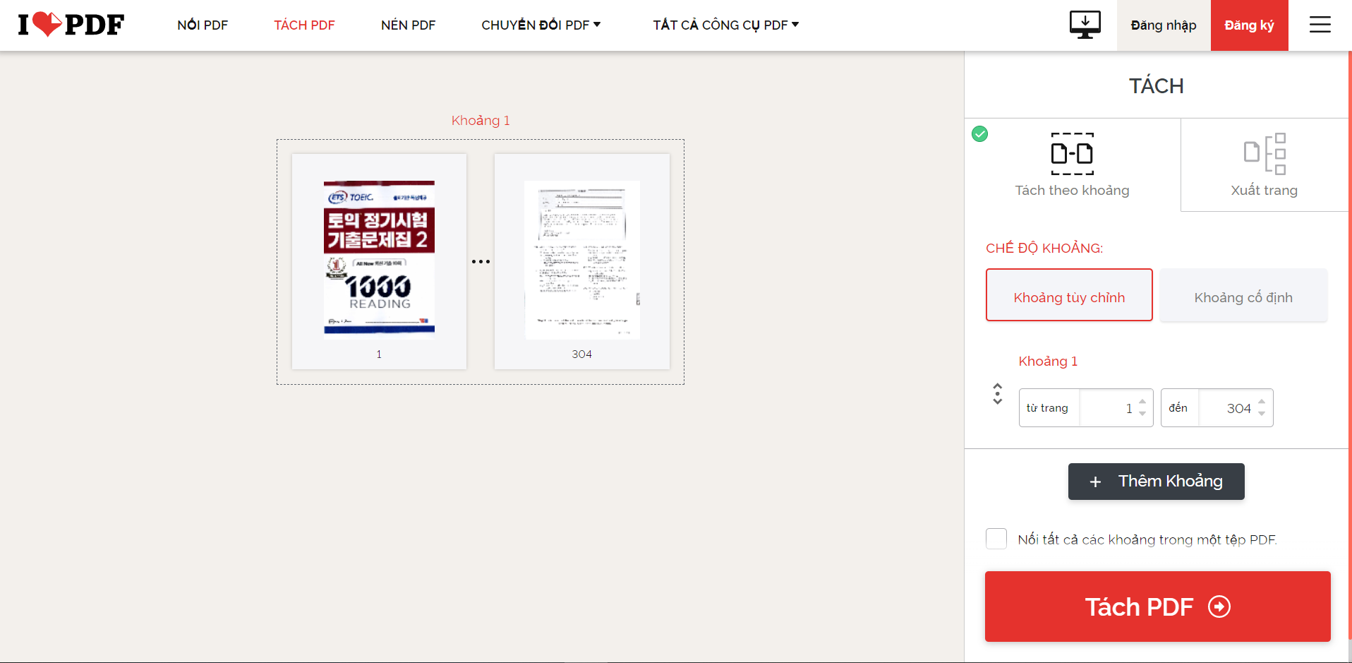 Cách cắt file pdf trên máy tính