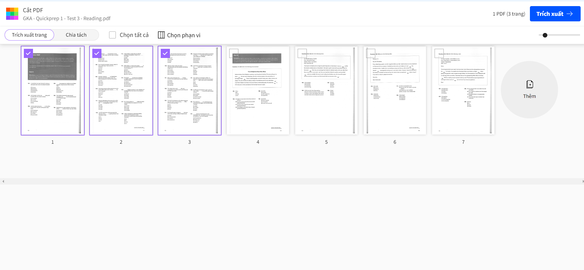 Cách cắt file pdf trên máy tính