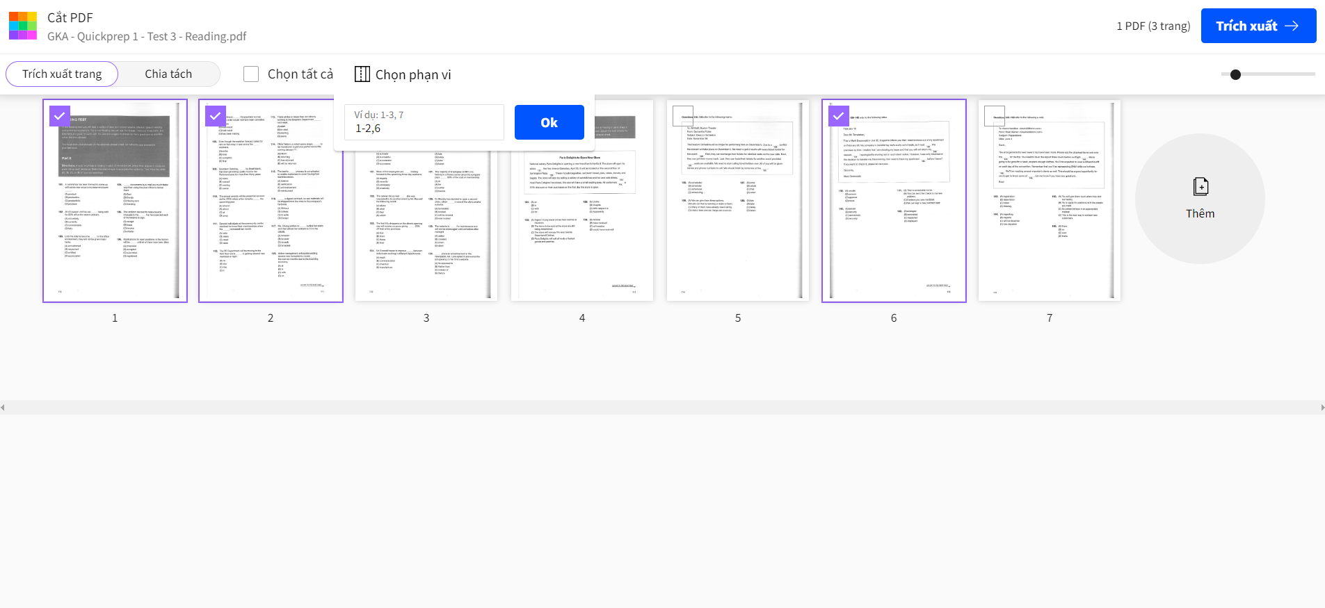 Cách cắt file pdf trên máy tính