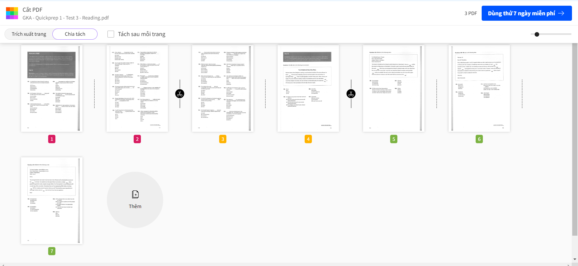 Cách cắt file pdf trên máy tính
