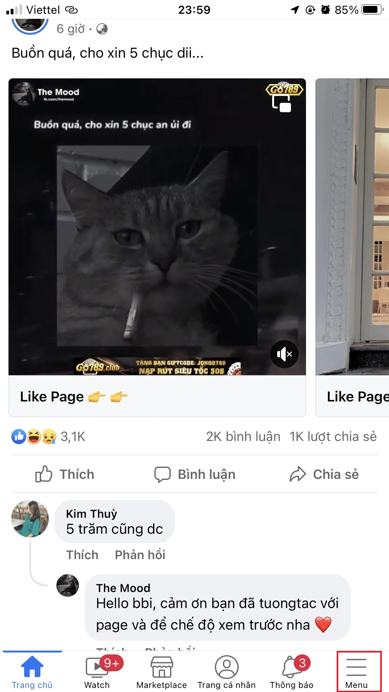 cách mở bong bóng chat Messenger trên iPhone