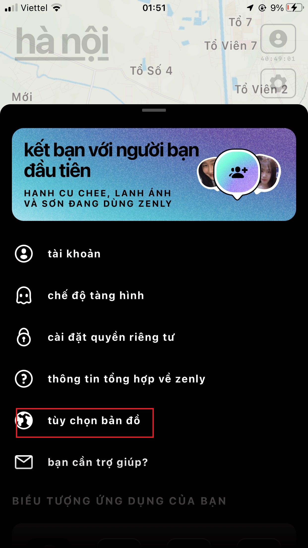 cách sử dụng zenly