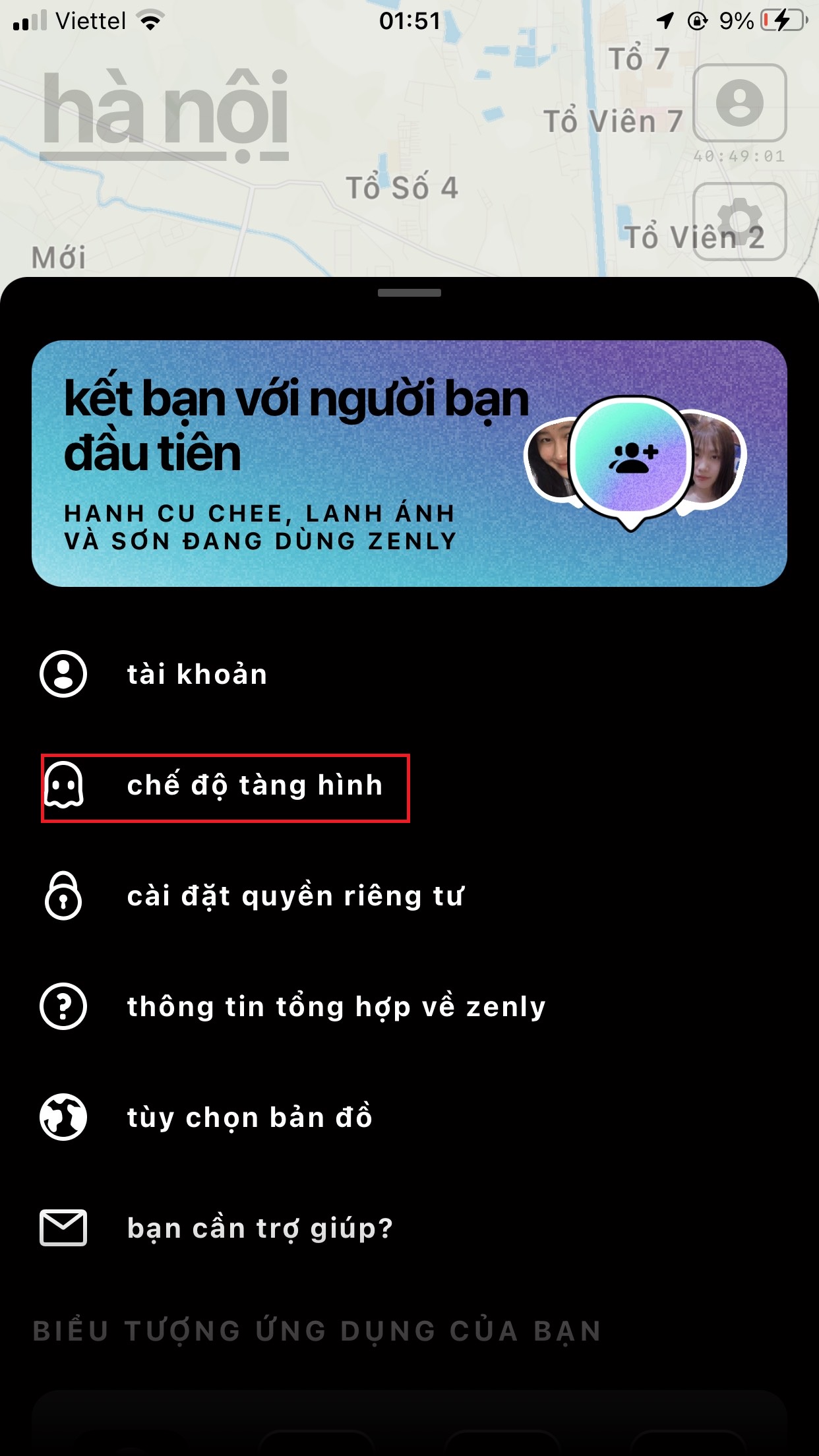 cách sử dụng zenly