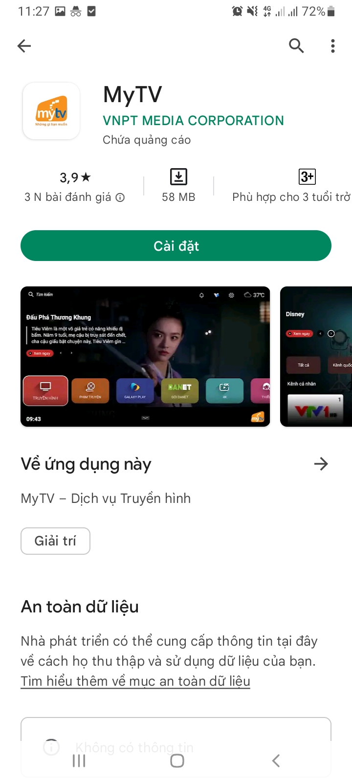 Cách xem K+ miễn phí trên điện thoại