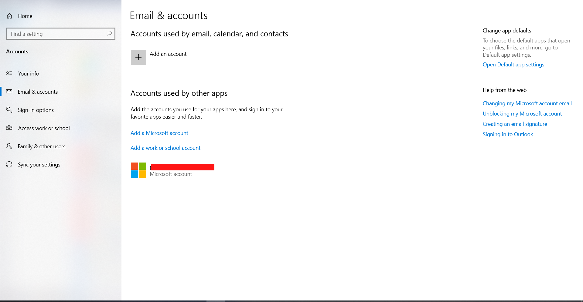 Cách xoá tài khoản microsoft trên win 10