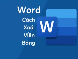 cách xóa viền bảng trong word