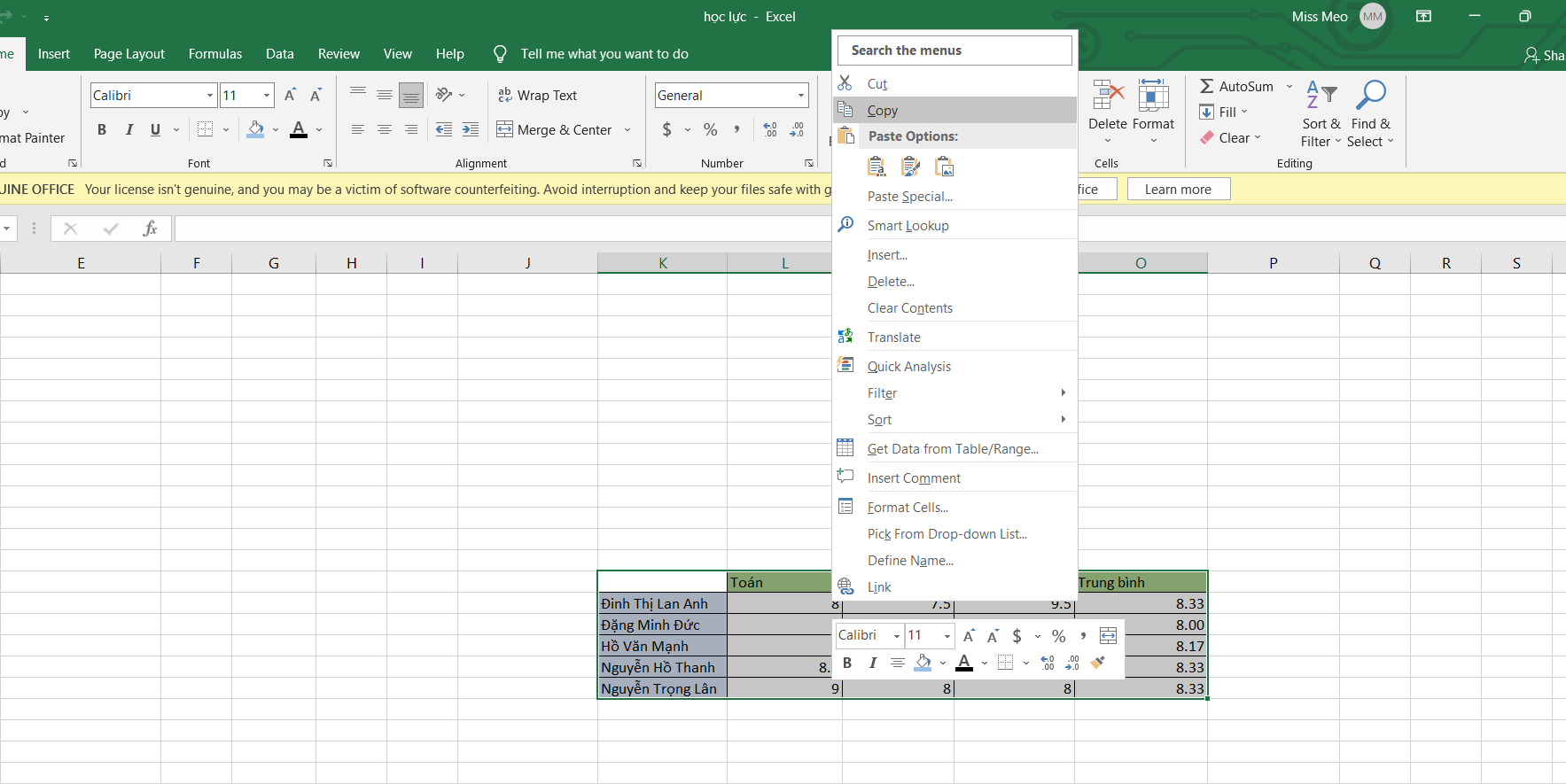 chuyển hàng thành cột trong excel