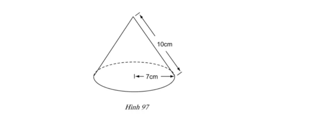 Diện tích xung quanh hình nón