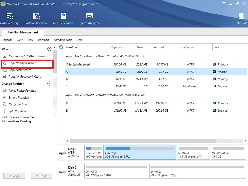 hướng dẫn cách sử dụng Minitool Partition Wizard