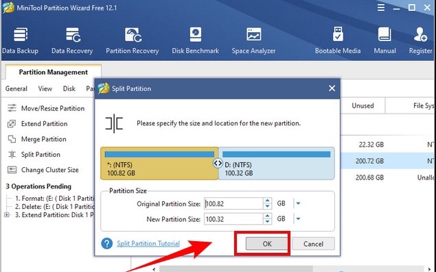 hướng dẫn cách sử dụng Minitool Partition Wizard