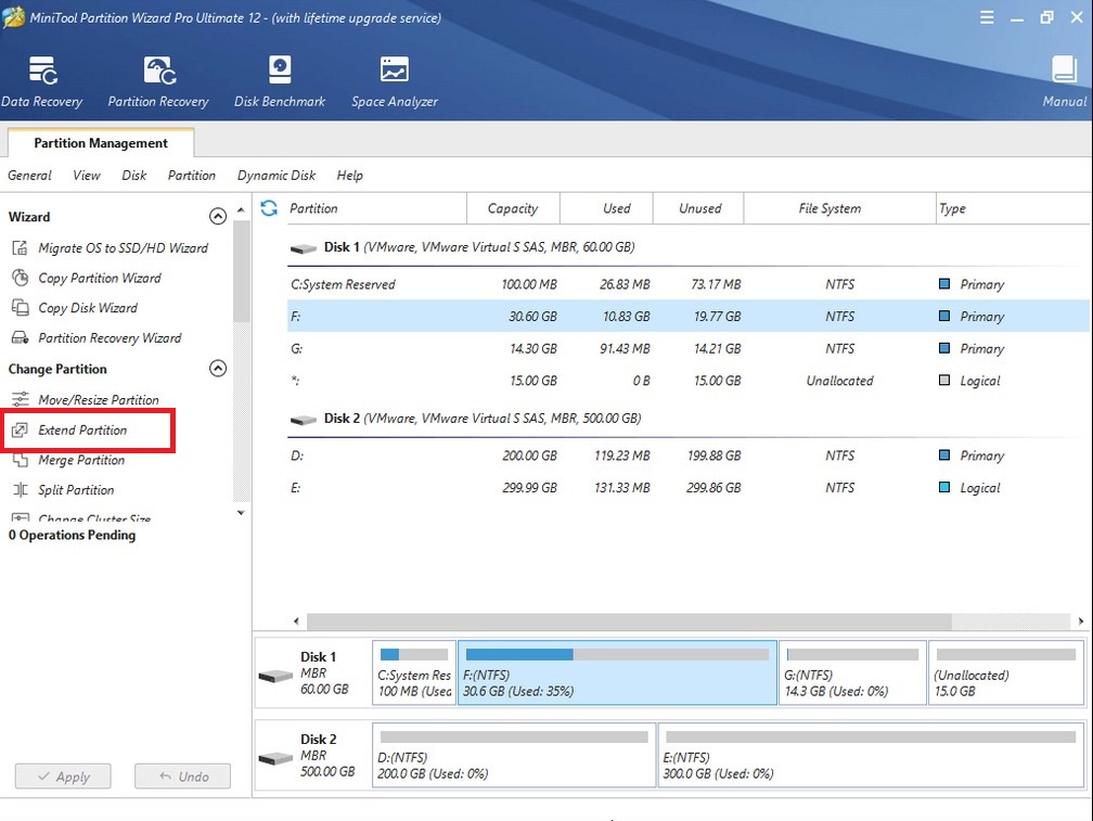 hướng dẫn cách sử dụng Minitool Partition Wizard
