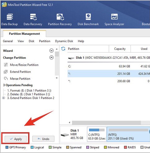 hướng dẫn cách sử dụng Minitool Partition Wizard