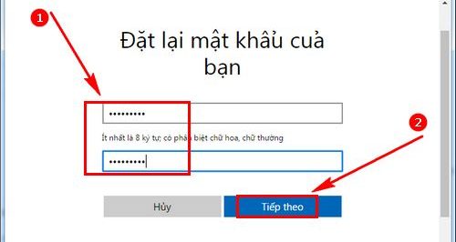 quên mật khẩu Outlook