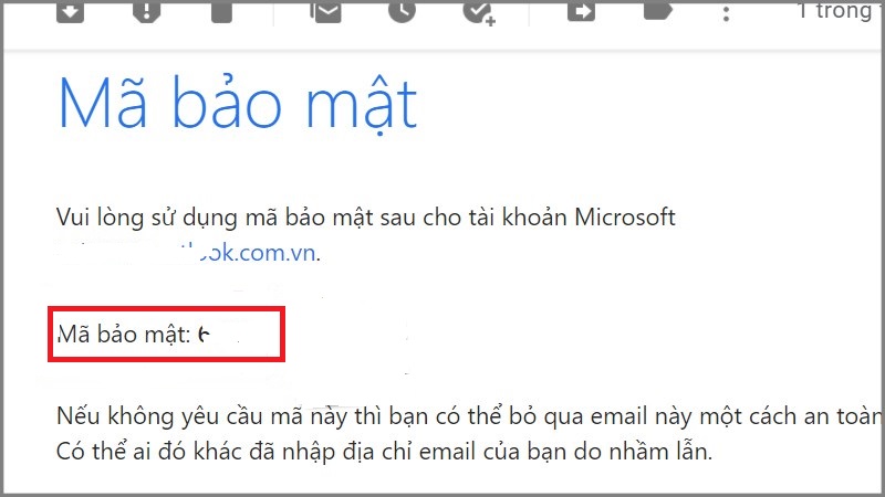 quên mật khẩu Outlook
