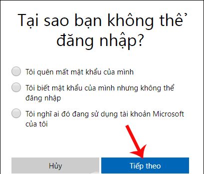quên mật khẩu Outlook
