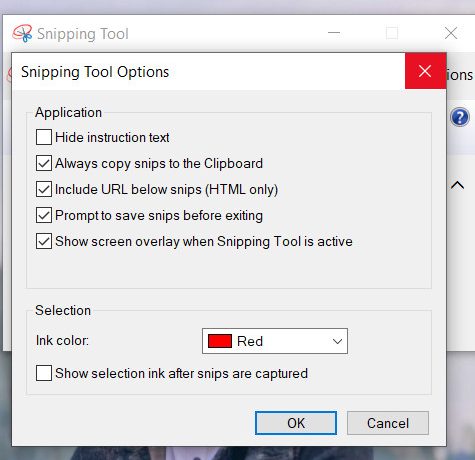 snipping tool win 10