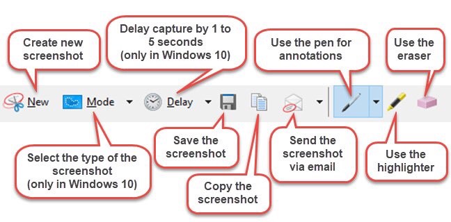 snipping tool win 10