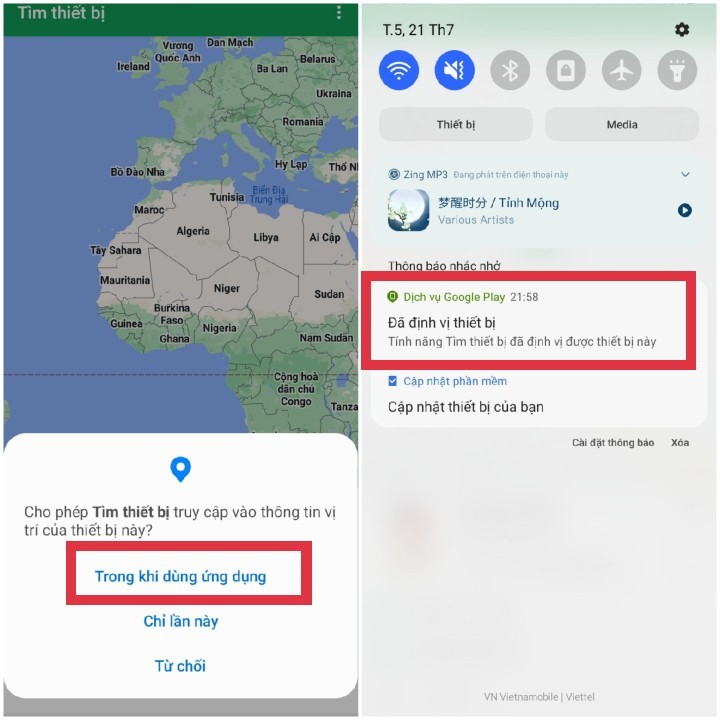 trình quản lý thiết bị android