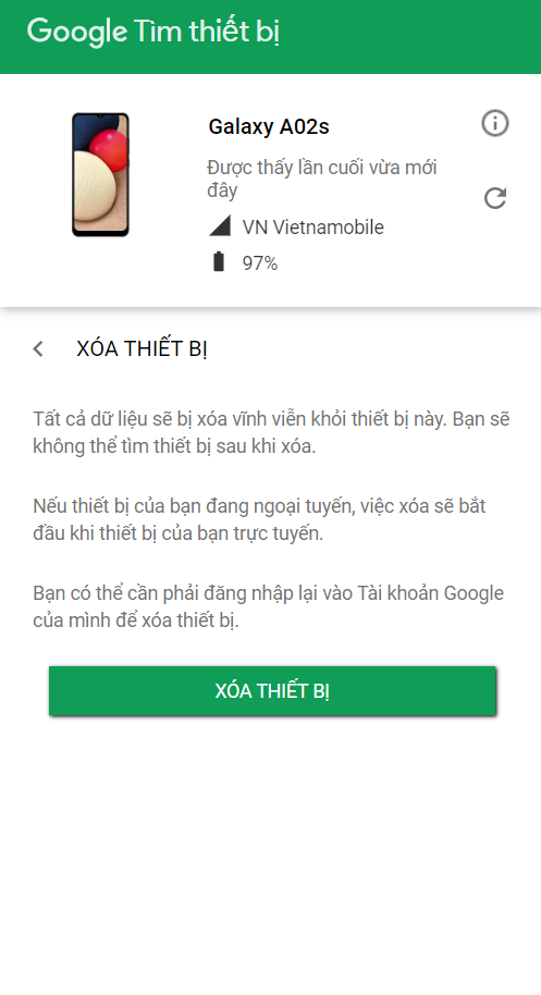 trình quản lý thiết bị android