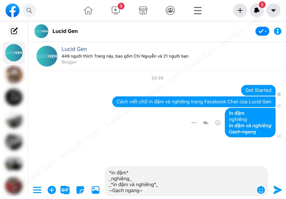 Cách viết chữ in đậm trên Facebook