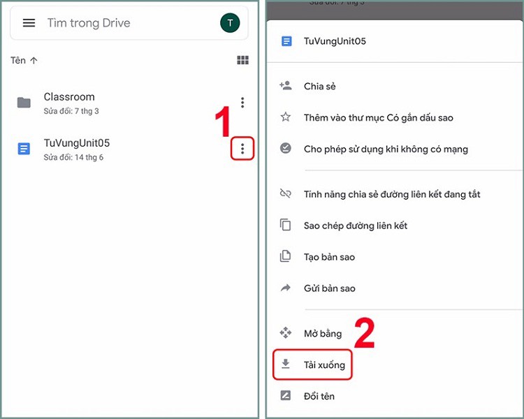 cách tải ảnh trên google drive về điện thoại