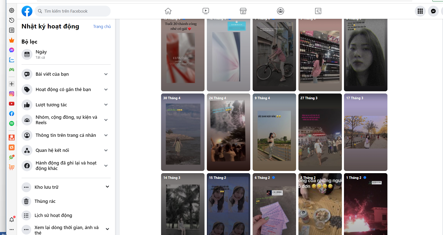 cách xem lại Story cũ trên Facebook