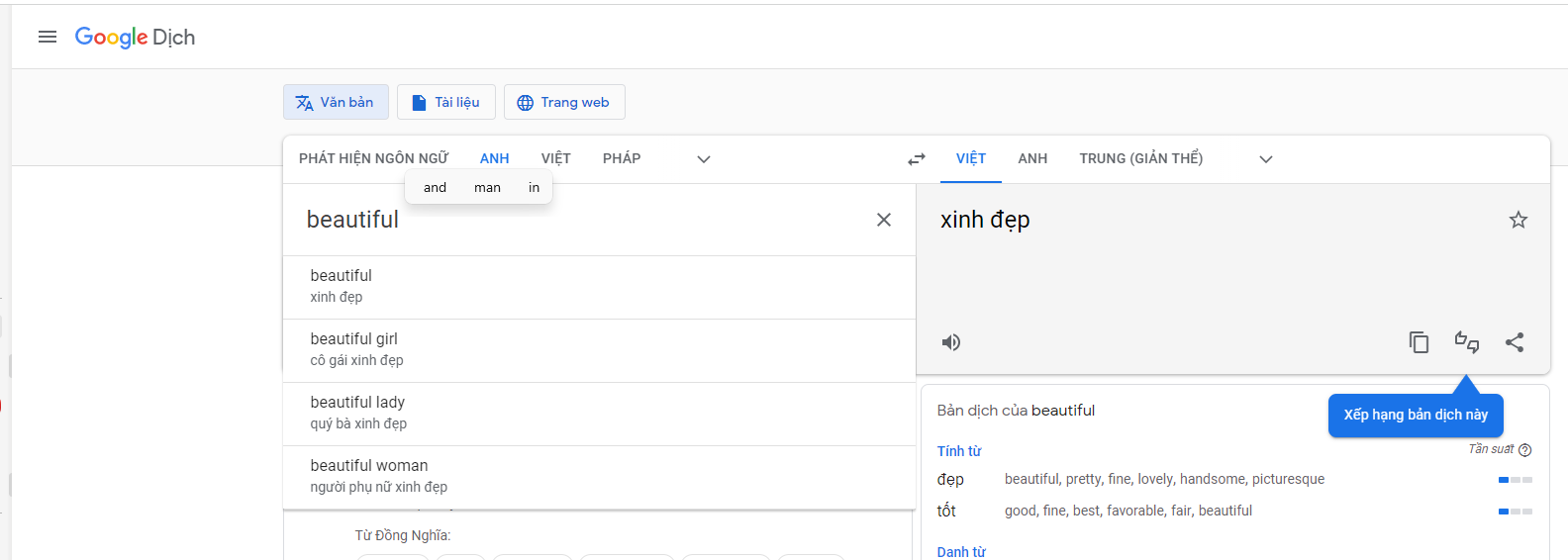 trang web dịch đoạn văn tiếng anh chuẩn nhất