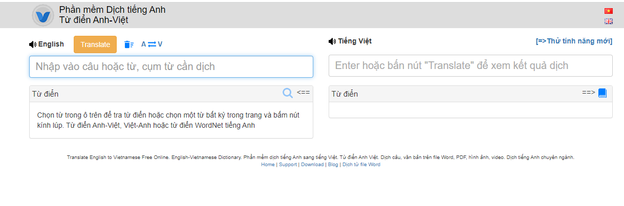 trang web dịch đoạn văn tiếng anh chuẩn nhất