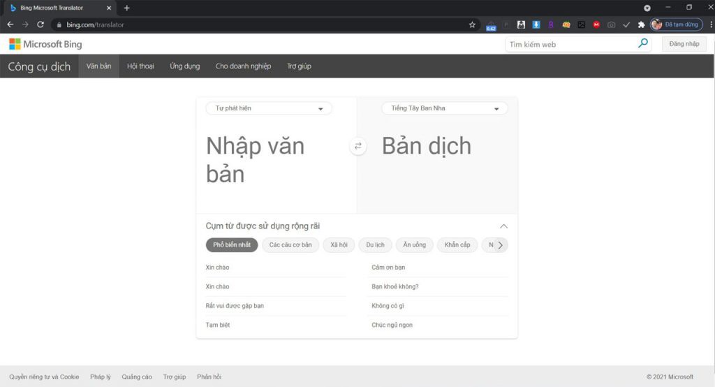 trang web dịch đoạn văn tiếng anh chuẩn nhất