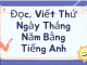 các tháng trong năm viết bằng tiếng anh