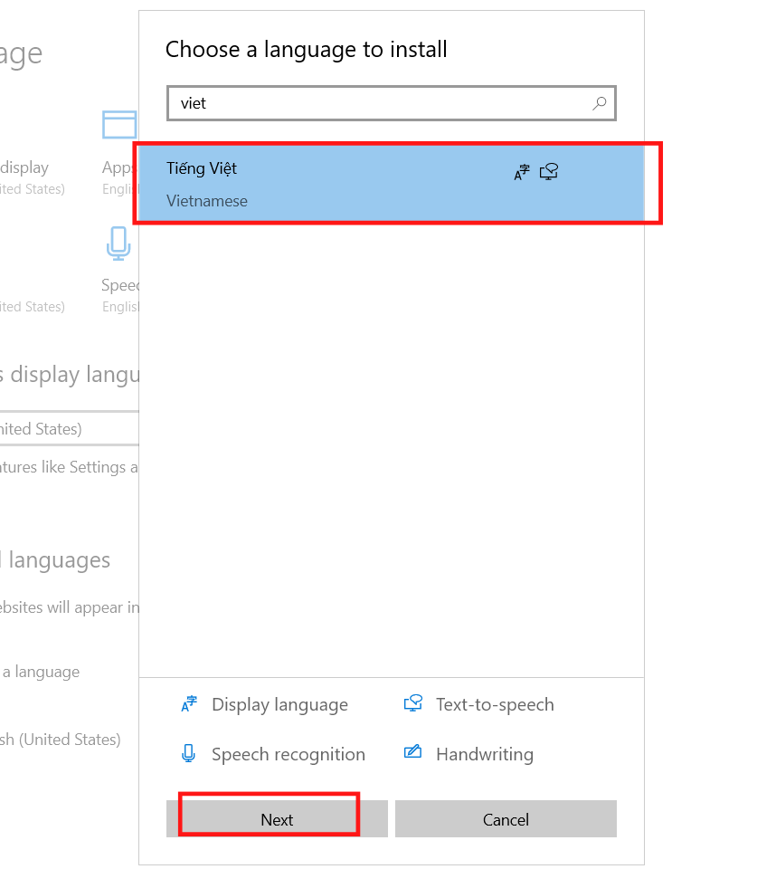 cách cài ngôn ngữ tiếng việt cho win 10