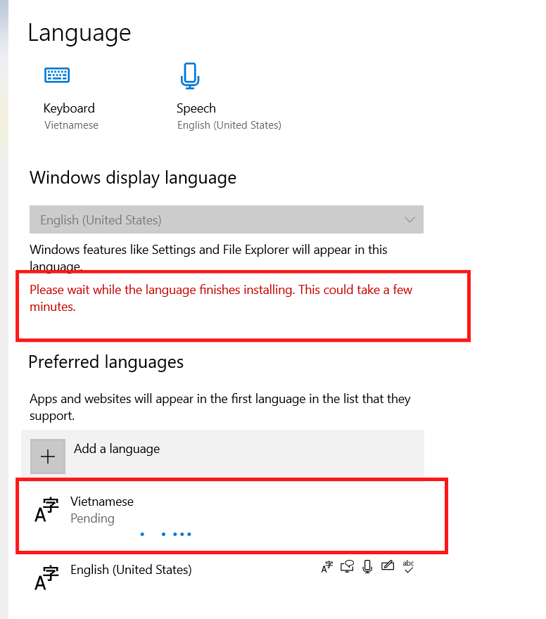 cách cài ngôn ngữ tiếng việt cho win 10