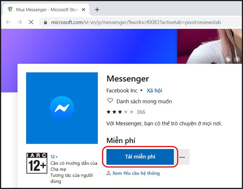 cách tải Facebook cho máy tính Win 10