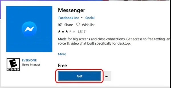 cách tải Facebook cho máy tính Win 10