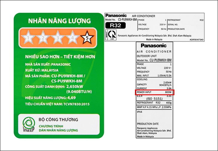 cách tính công suất tiêu thụ điện của thiết bị