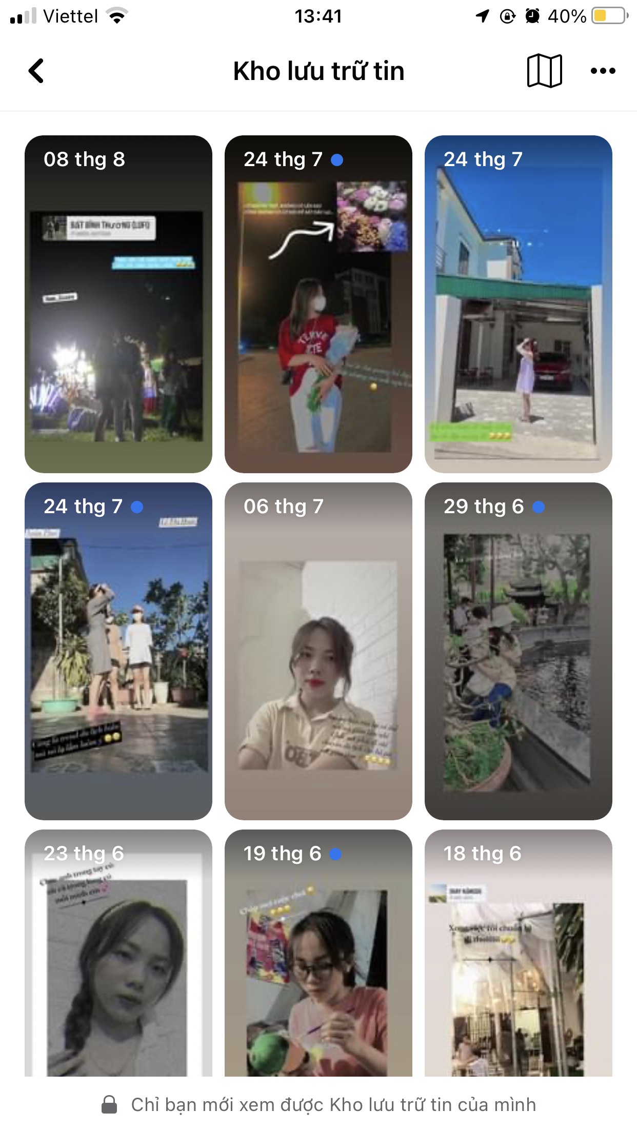 cách xem lại Story cũ trên Facebook